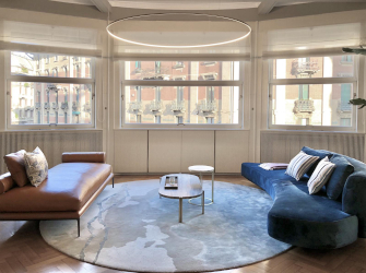 home interior design Milano apartment livingroom window for living fantibozzetti
