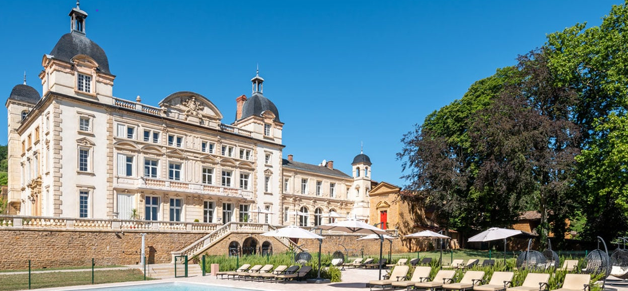 bespoke interior design contiki castle outside pool view for living